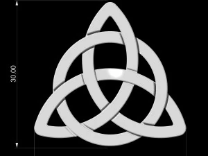 celtic pendant 3D Print Model