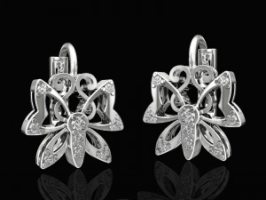 butterfly earrings 3D-Druckmodell