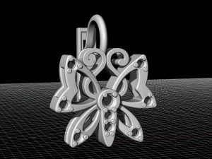 butterfly earrings 3D-Druckmodell