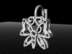 butterfly earrings 3D-Druckmodell