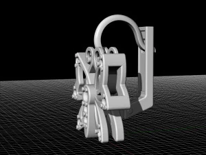 butterfly earrings 3D Print Model