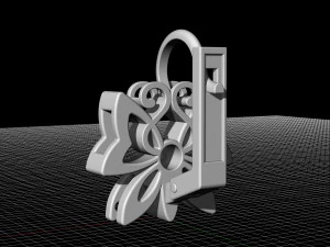 butterfly earrings 3D Print Model