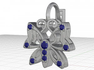 butterfly earrings 3D Print Model
