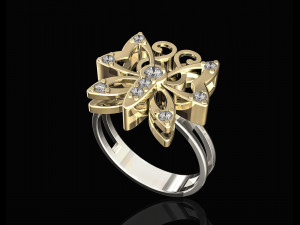 butterfly ring 3D 打印模型