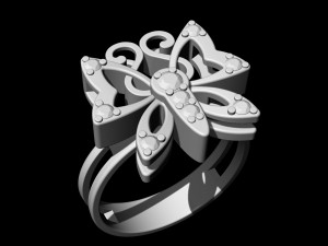 butterfly ring 3D 打印模型