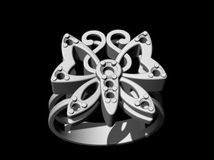 butterfly ring 3D 打印模型