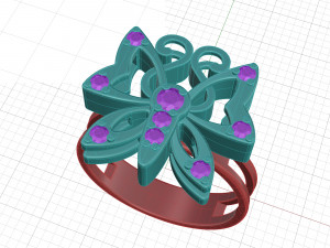 butterfly ring 3D 打印模型