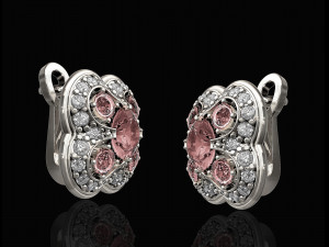 culster earrings 3D Baskı Modeli