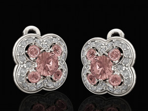 culster earrings 3D प्रिंट मॉडल