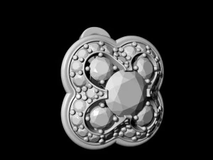 culster earrings 3D Print Model