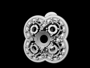 culster earrings 3D प्रिंट मॉडल