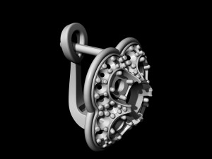 culster earrings 3D प्रिंट मॉडल