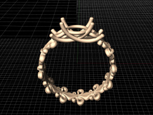 fleur lis ring 3D Print Model