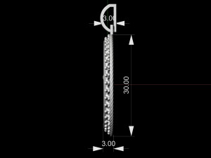 gemini with caduceus pendant - zodiac 3D प्रिंट मॉडल