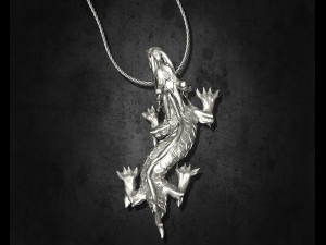 angry dragon pendant Model Cetak 3D