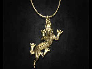angry dragon pendant Model Cetak 3D