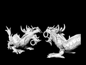 angry dragon pendant Model Cetak 3D