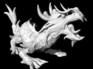 angry dragon pendant Model Cetak 3D