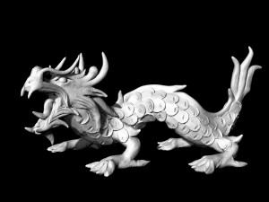 angry dragon pendant Model Cetak 3D