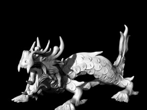 angry dragon pendant Model Cetak 3D