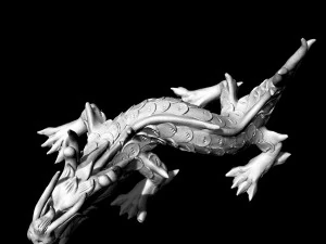 angry dragon pendant 3D Print Model