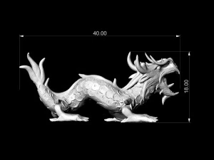 angry dragon pendant 3D Print Model