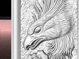 eagle with pearl pendant 3D Baskı Modeli