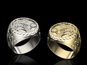 Tree ring for men 3D 프린트 모델