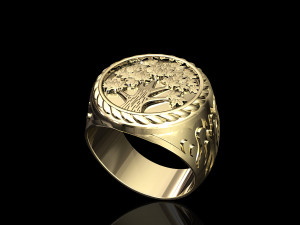 Tree ring for men 3D 프린트 모델