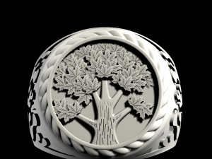 Tree ring for men 3D 프린트 모델