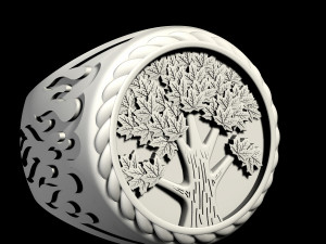 Tree ring for men 3D 프린트 모델