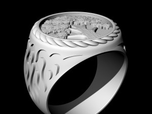 Tree ring for men 3D 프린트 모델