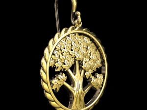tree earrings 3D Print Model