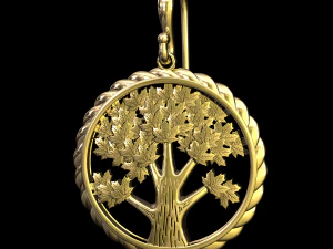 tree earrings 3D Print Model