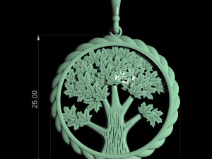 tree earrings 3D Print Model