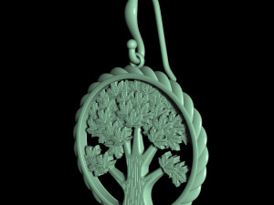 tree earrings 3D प्रिंट मॉडल