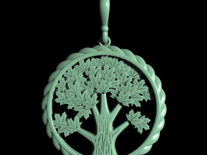 tree earrings 3D प्रिंट मॉडल