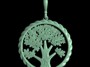 tree earrings 3D Print Model