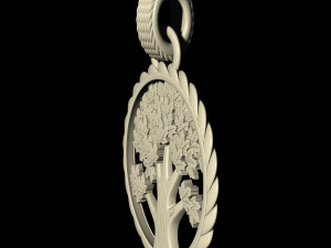 tree pendant Modello di stampa 3D