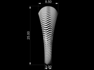 waves ring 3D-Druckmodell