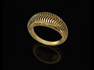 waves ring 3D-Druckmodell