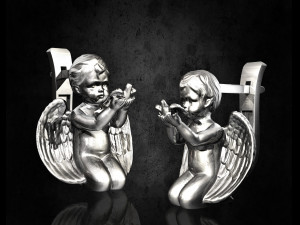 angel with bird earrings 3D 打印模型