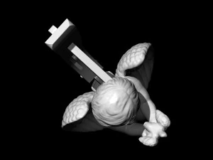angel with bird earrings 3D Print Model