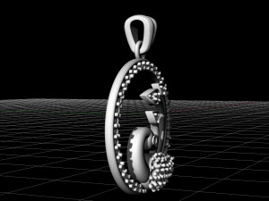 peacock pendant 3D Принт Модель