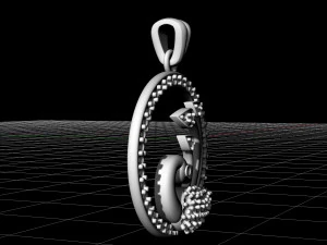 peacock pendant 3D Print Model
