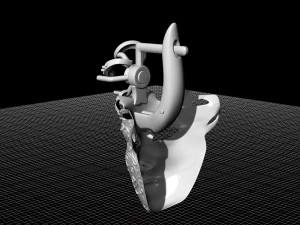 venetian mask earrings 3D Print Model