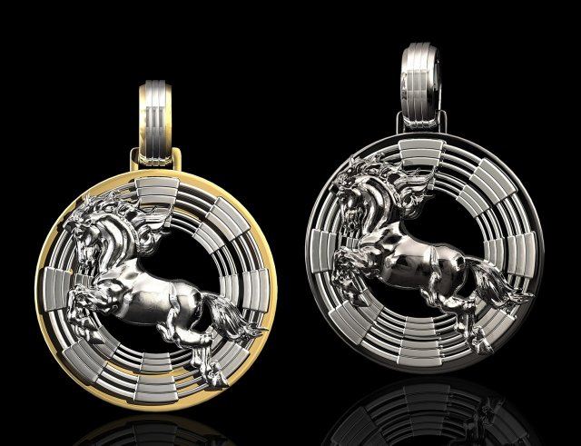 war horse pendant Modelo de Impressão 3D .c4d .max .obj .3ds .fbx .stl .blend 