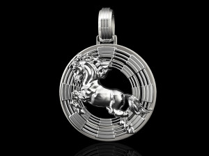 war horse pendant Modelo de Impressão 3D