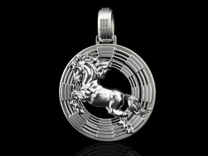 war horse pendant 3D Print Model