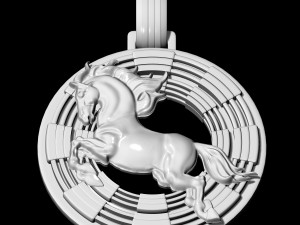 war horse pendant Modelo de Impressão 3D